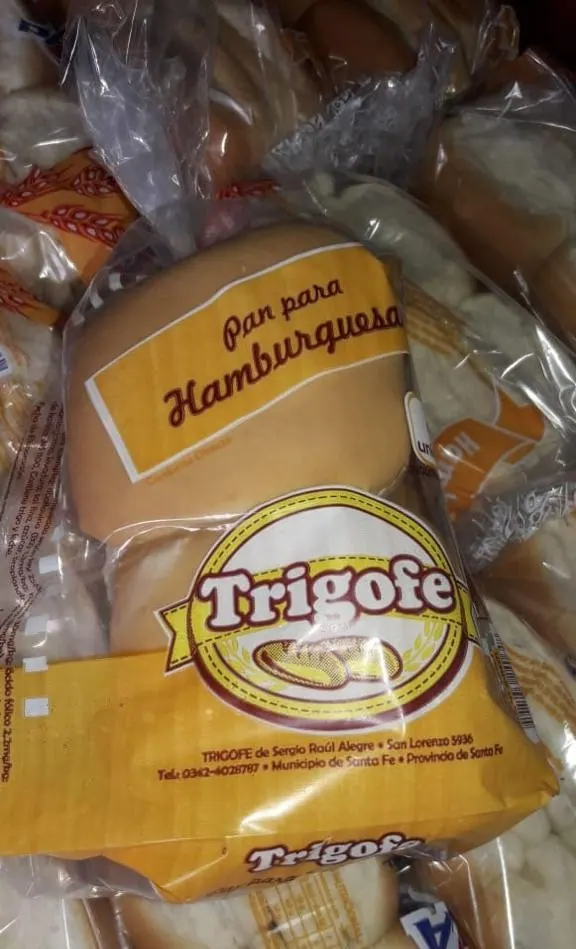 Bolsa transparente impresa para pan de hamburguesa