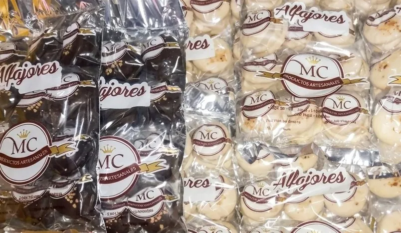 Bolsas transparentes impresas para alfajores artesanales