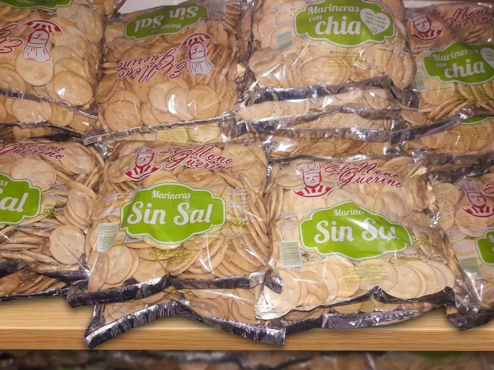 Bolsas transparentes impresas para marineras y galletitas