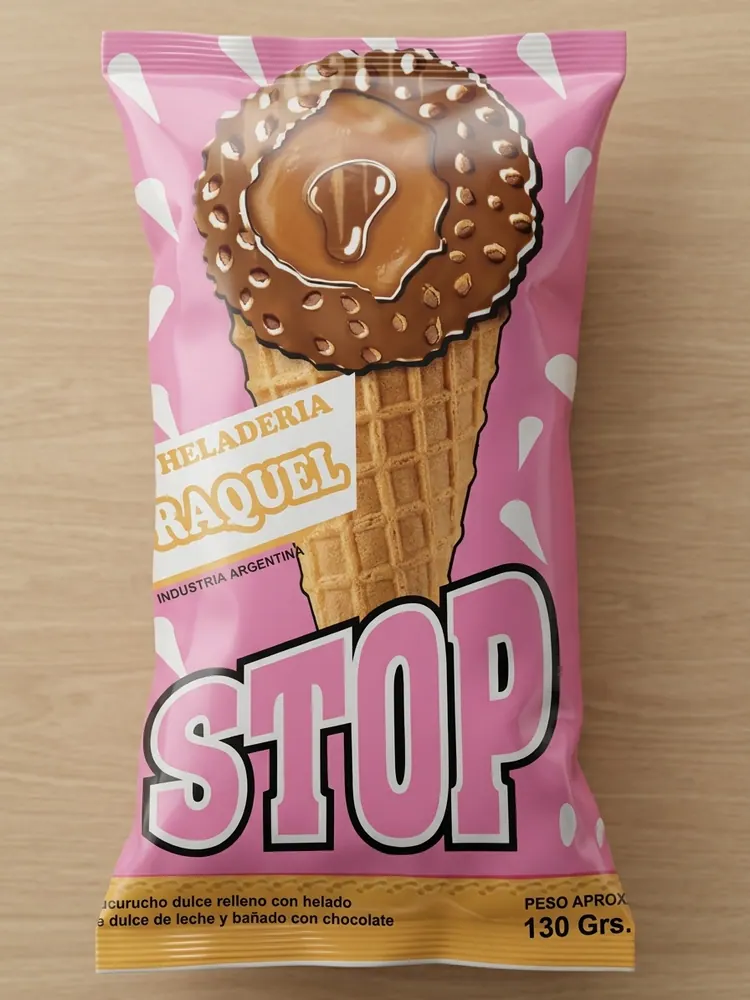Envoltorio impreso a todo color para helado en cono